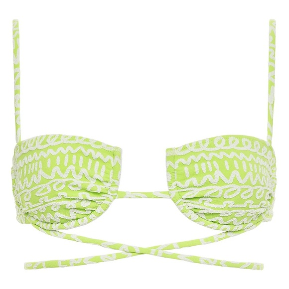 Montce Lime Icing Simone Bikini Top Size XS - Picture 2 of 4